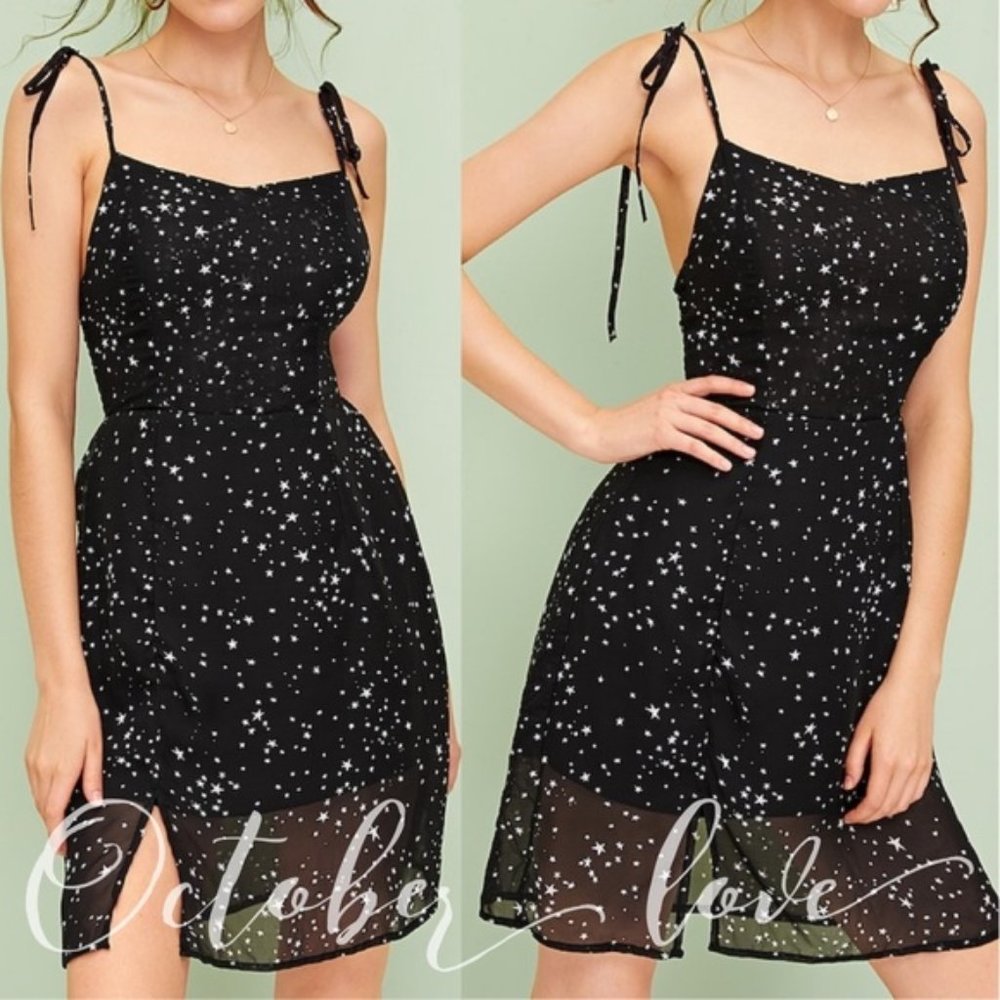 Starry Night Layered Midi Dress
